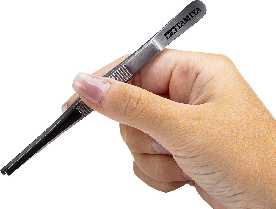 Tamiya - Hg Tweezers - Grip Type Tip - Hobby Pincet - 74155
