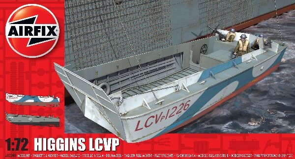 Airfix - Higgins Lcvp Båd Byggesæt - 1 72 - A02340