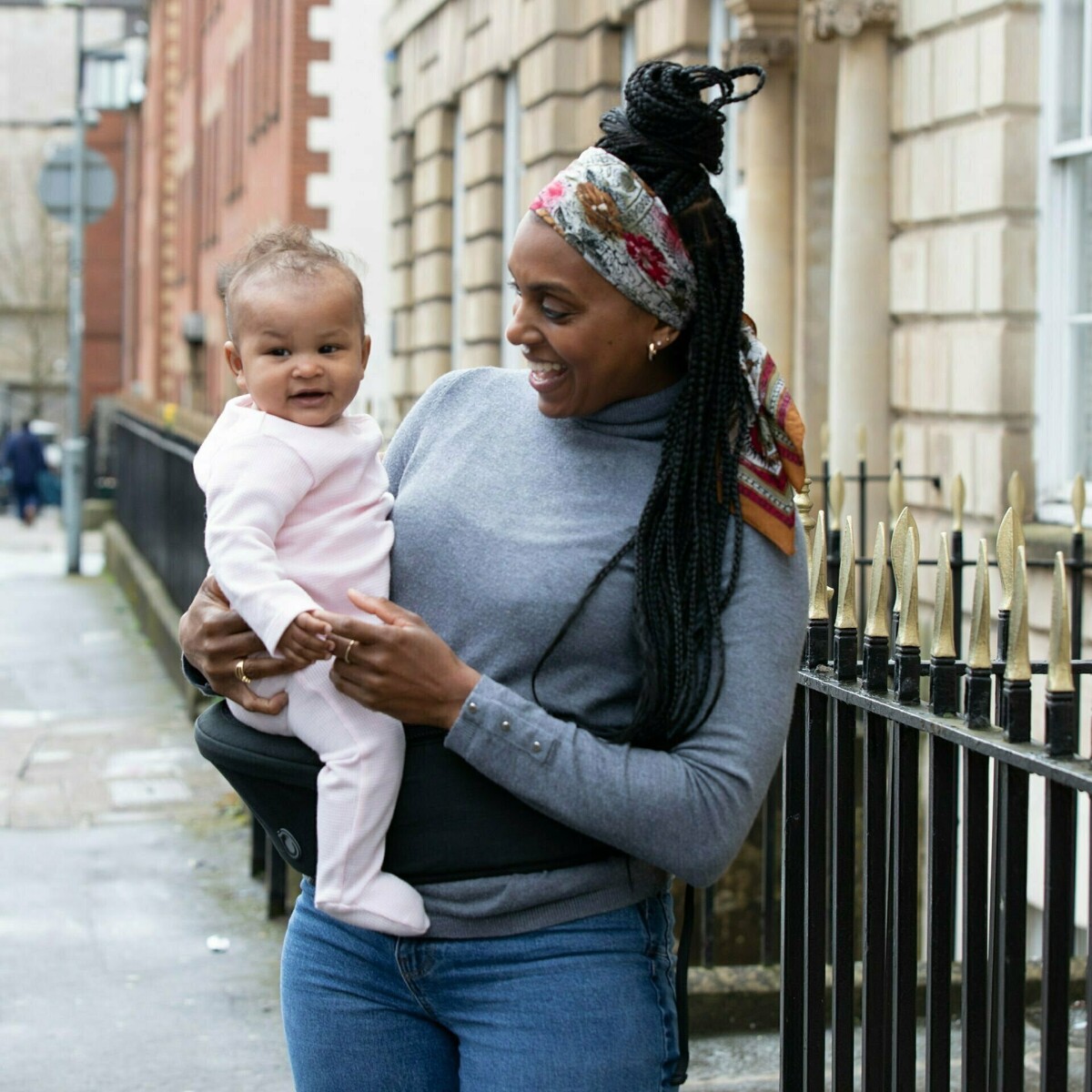 Hippychick - Hoftesæde Denim Sort