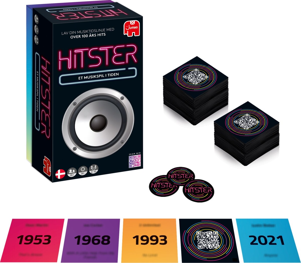 Hitster - Et Musikspil I Tiden - Over 100 Års Hits - 2025