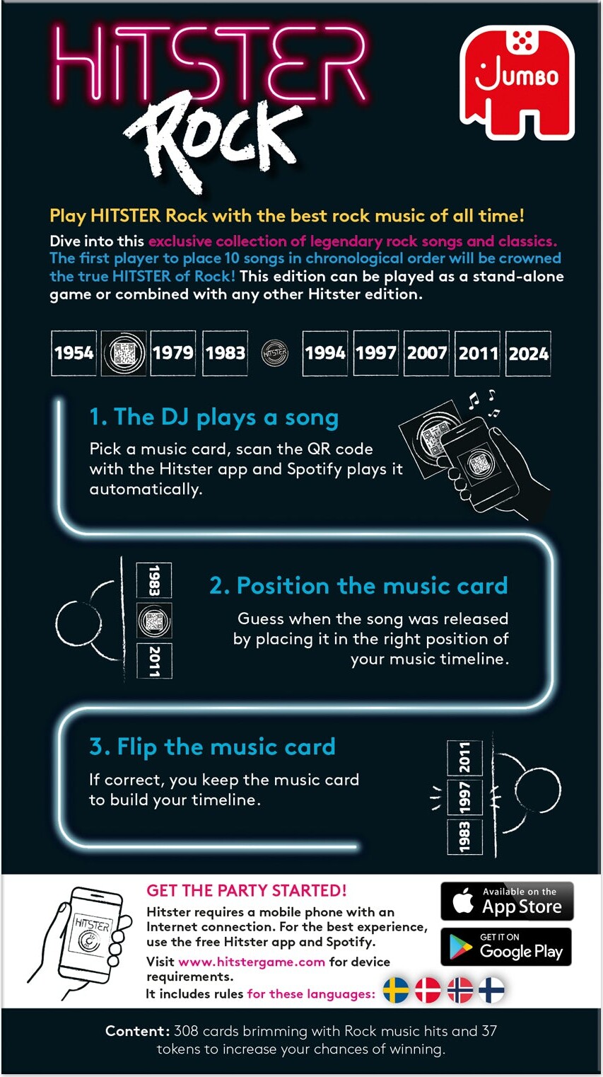 Hitster Rock - Dansk