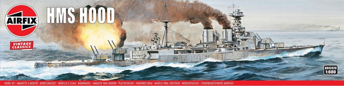 Airfix - Hms Hood Skib Byggesæt - 1 600 - A04202V