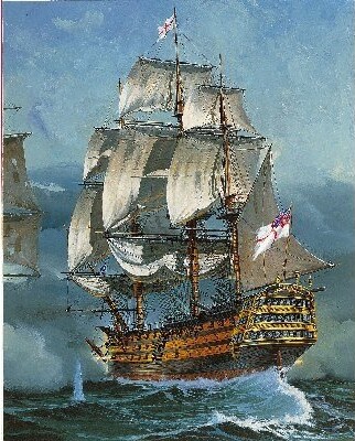 Revell - Hms Victory Model Skib Byggesæt - 1 225 - Level 4 - 05408