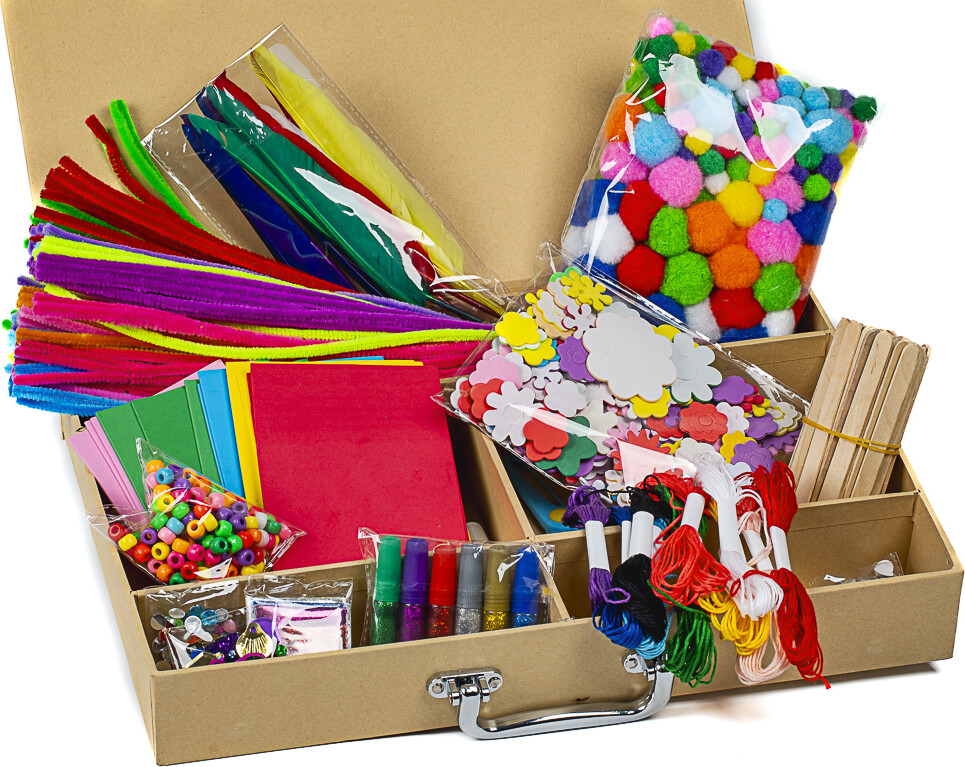 Hobby Box - Kreakasse Med Ca 1200 Dele