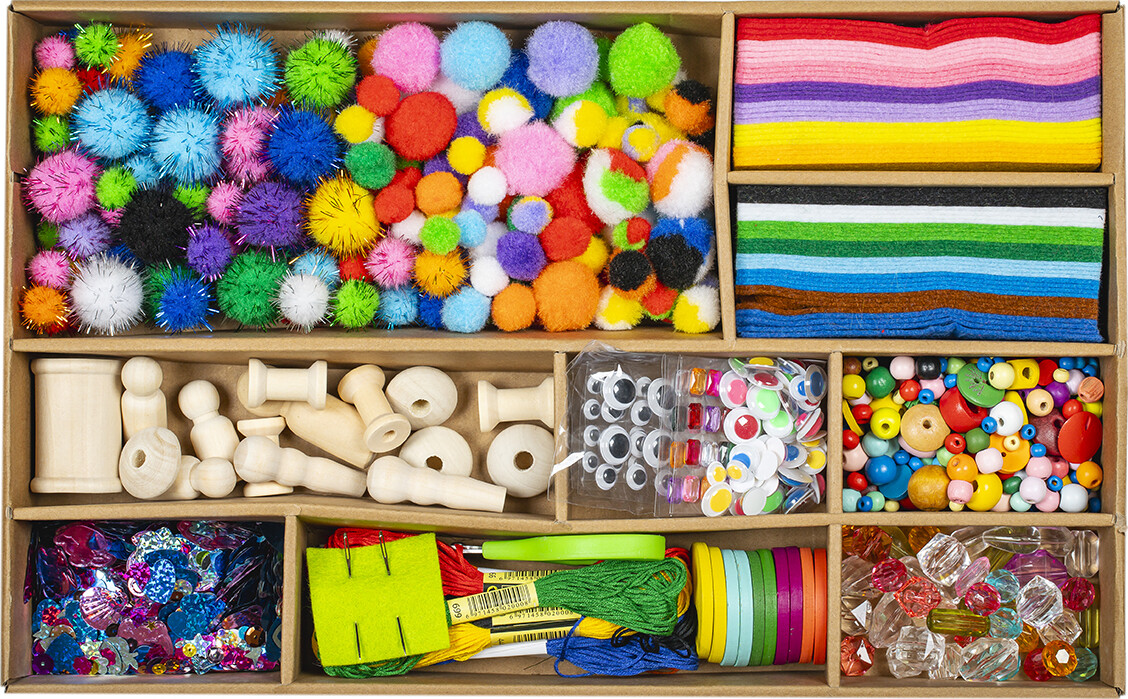 Hobby Box - Kreakasse Med Ca 3000 Dele