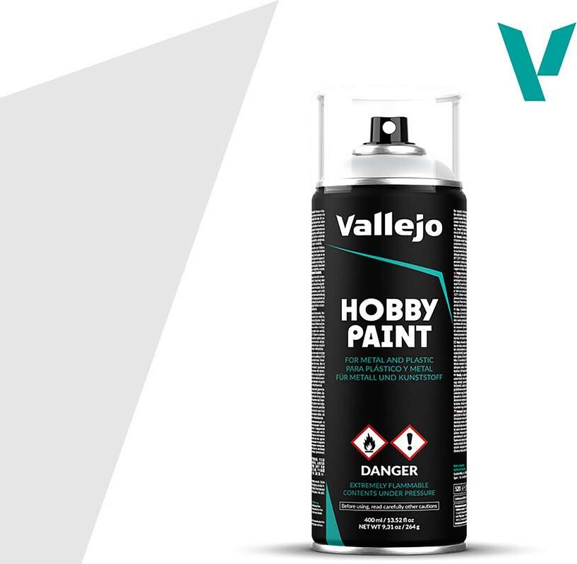 Vallejo - Hobby Paint Spray Maling - Basic Grey 400 Ml