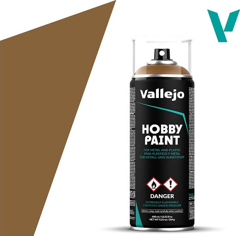 Vallejo - Hobby Paint Spraymaling - Fantasy Leather Brown 400 Ml