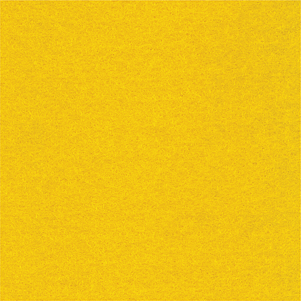Hobbyfilt - A4 - 210X297 Mm - 1 5-2 Mm - Gul - 10 Ark