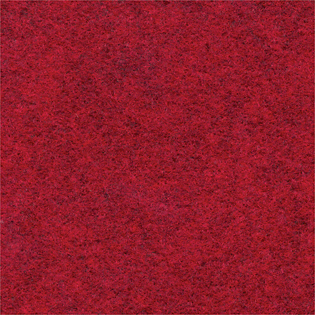 Hobbyfilt - A4 - 210X297 Mm - 1 5-2 Mm - Meleret - Rød - 10 Ark
