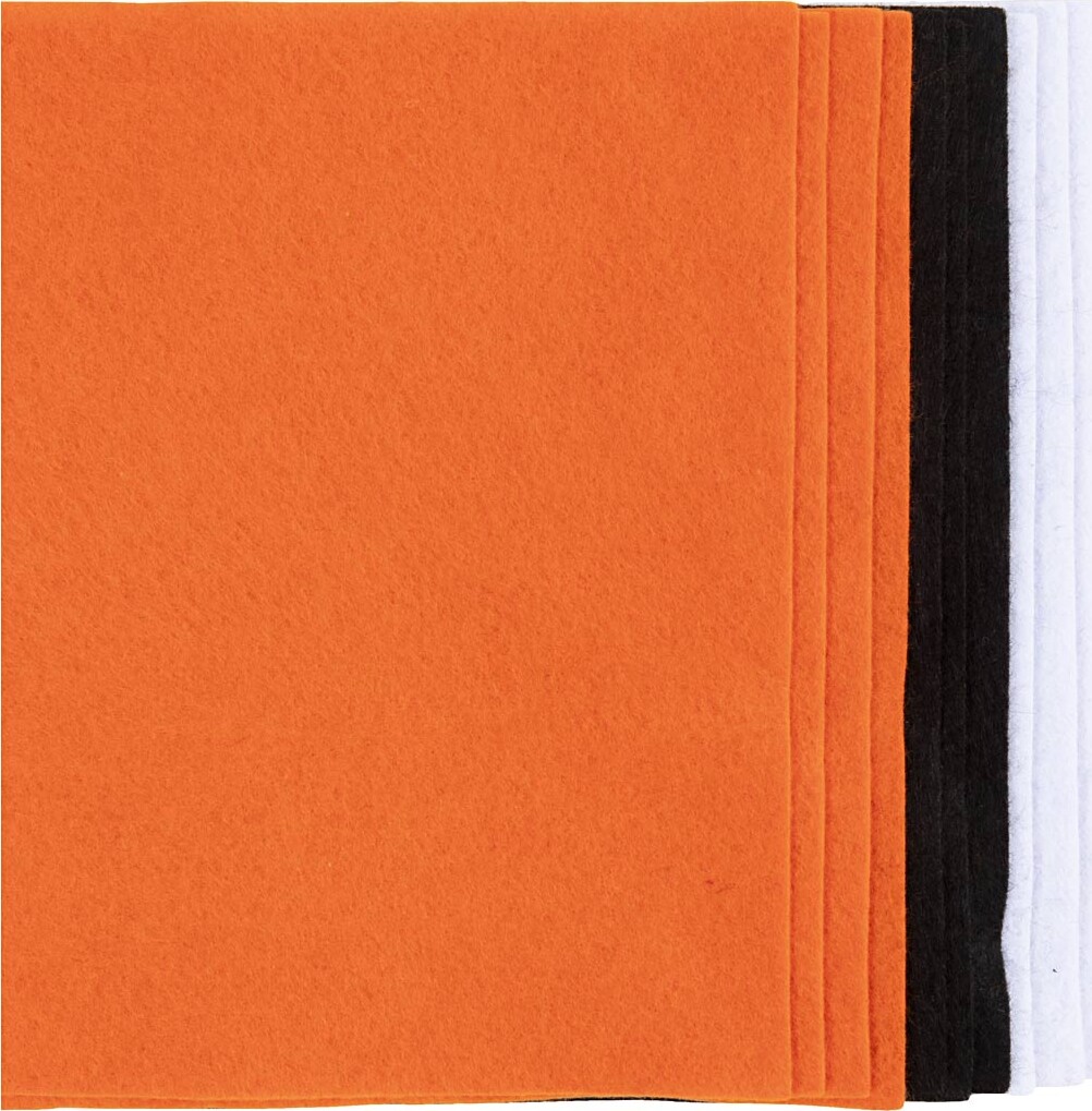 Hobbyfilt Ark - A4 - 210X297 Mm - Tykkelse 2 Mm - Halloween Mix