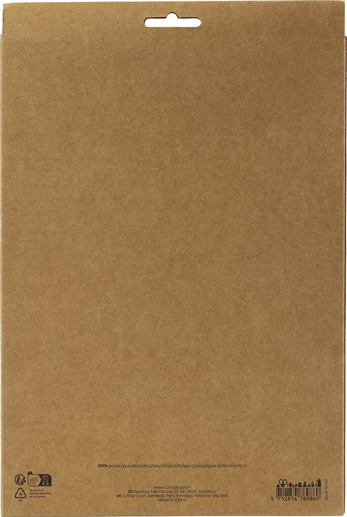 Hobbyfilt Ark - A4 - 210X297 Mm - Tykkelse 2 Mm - Halloween Mix