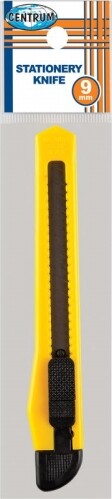 Hobbykniv 9 Mm Gul - Sort - Centrum