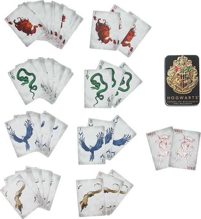 Hogwarts Playing Cards In A Tin Black