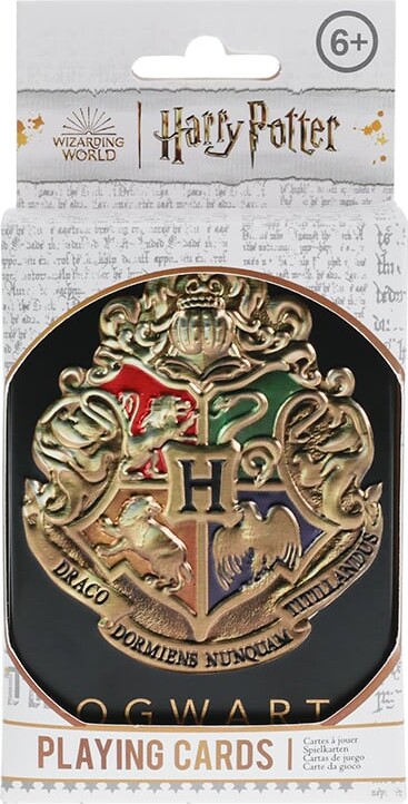 Hogwarts Playing Cards In A Tin Black