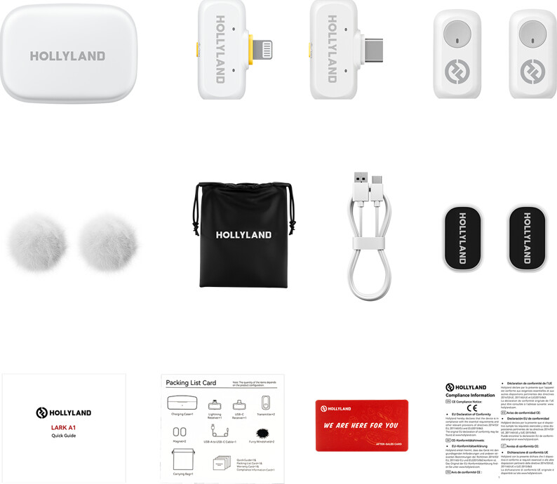 Hollyland - Lark A1 Combo - Ivory White