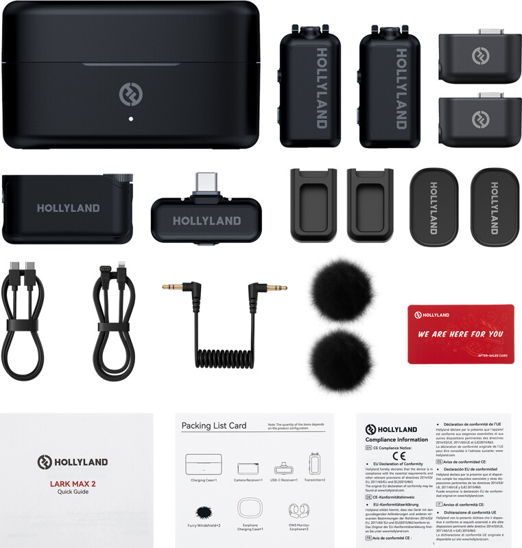 Hollyland - Lark Max 2 Combo With Camera Rx Usb-C Rx