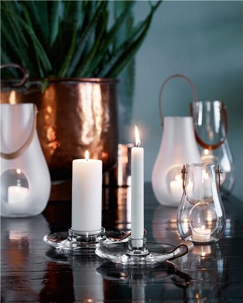 Holmegaard - Dwl Lysestage - Ø16 Cm - Glas