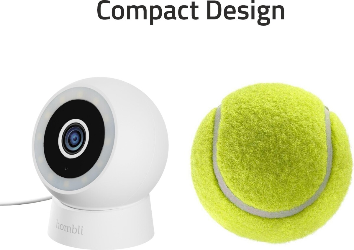 Hombli - Smart Outdoorindoor Compact Cam Hvid