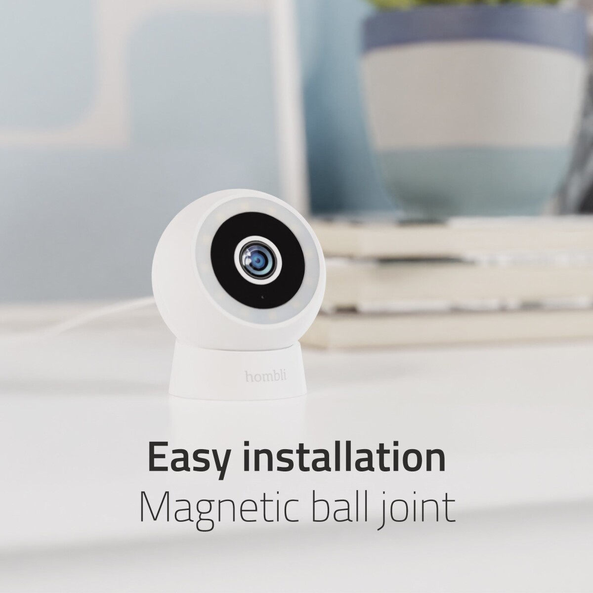 Hombli - Smart Outdoorindoor Compact Cam Hvid