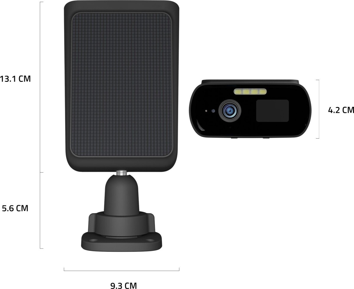 Hombli - Smart Solar Cam 2K Black