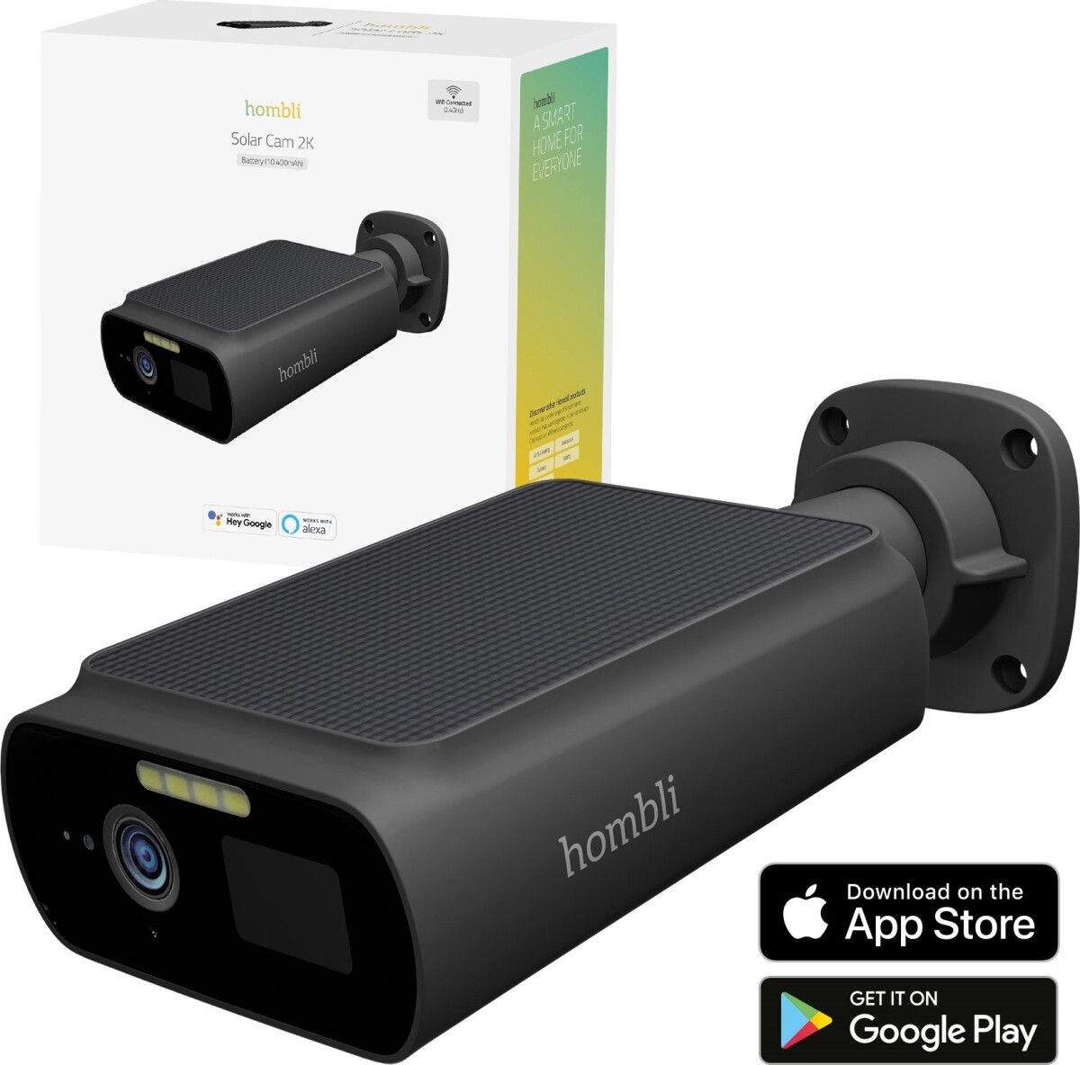Hombli - Smart Solar Cam 2K Black