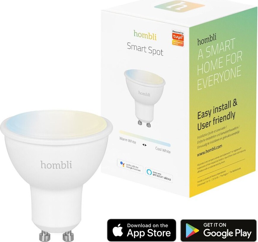 Hombli - Smart Bulb - Elpære - Gu10 Wifi 2700-6500K 350Lm