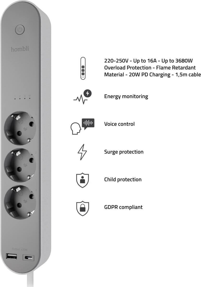 Hombli - Smart Strømskinne