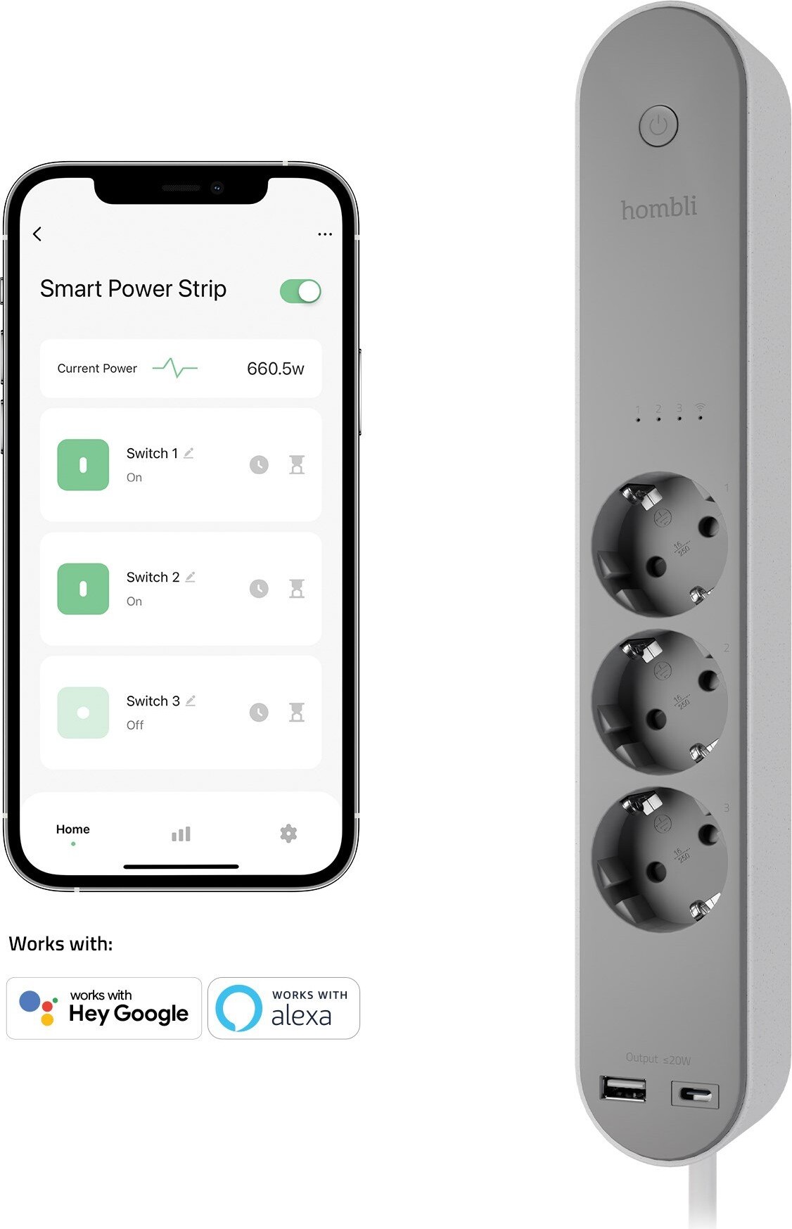 Hombli - Smart Strømskinne