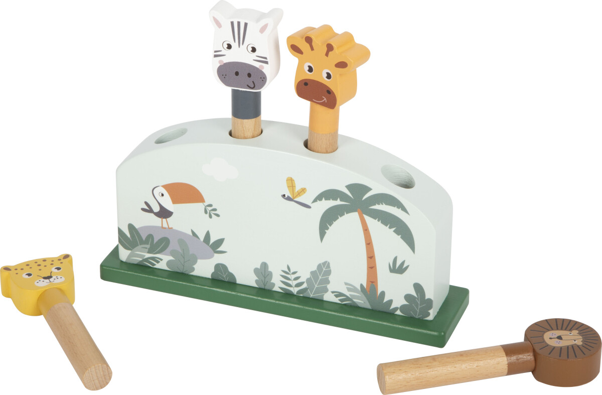 Sorteringslegetøj Med Hoppende Dyr - Træ - Small Foot