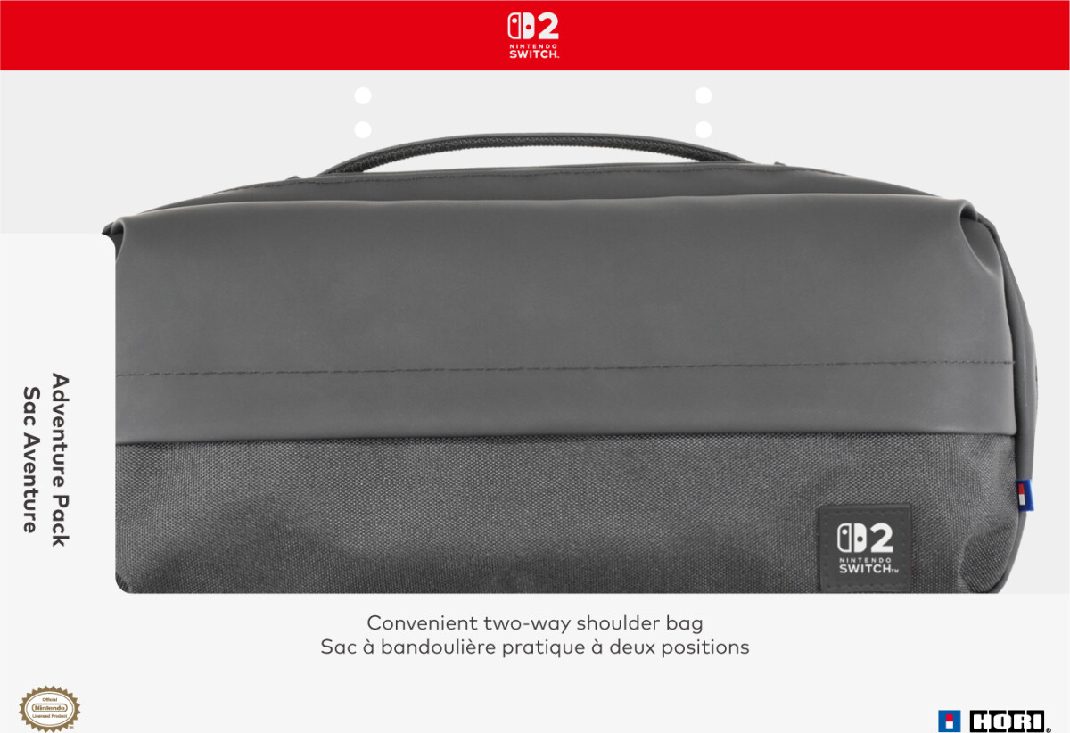 Hori - Adventure Pack - Black - Dark Grey