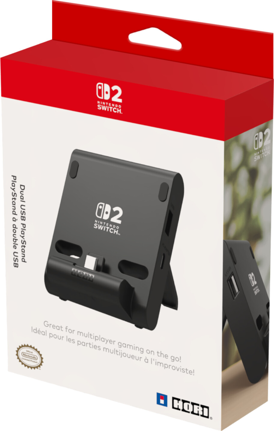 Hori - Dual Usb Playstand For Nintendo Switch 2 - Dark Grey