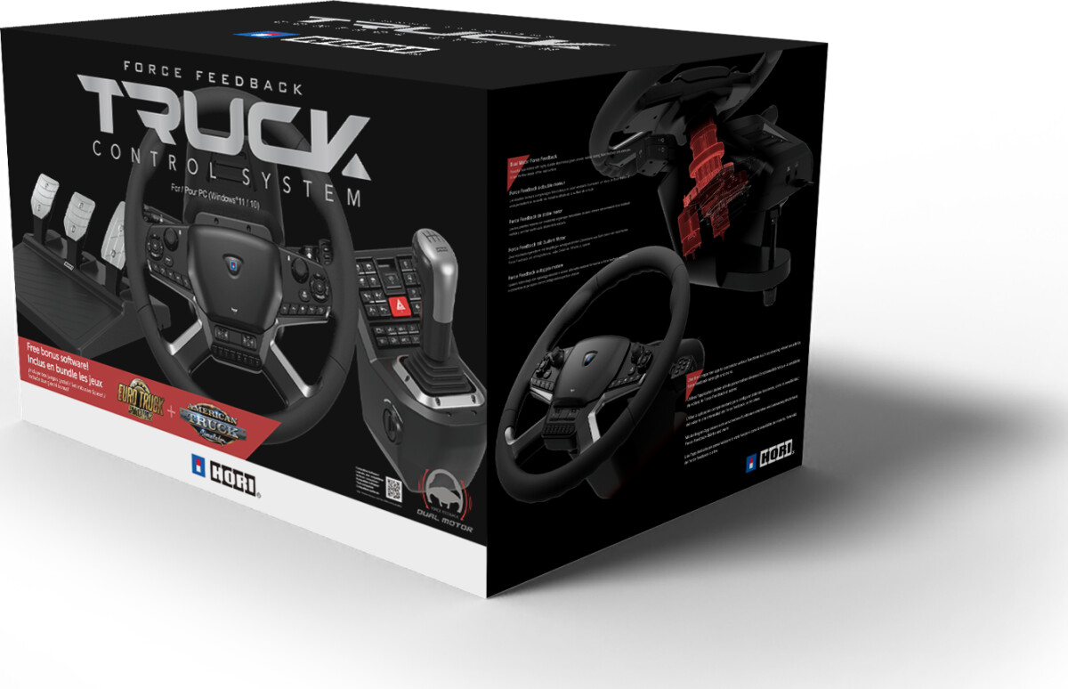 Hori Force Feedback Truck Control System For Pc Windows 10/11 Se tilbud og køb på Gucca.dk