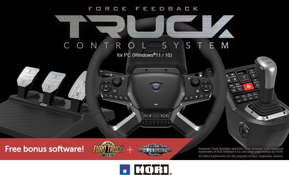 Hori Force Feedback Truck Control System For Pc Windows 1011
