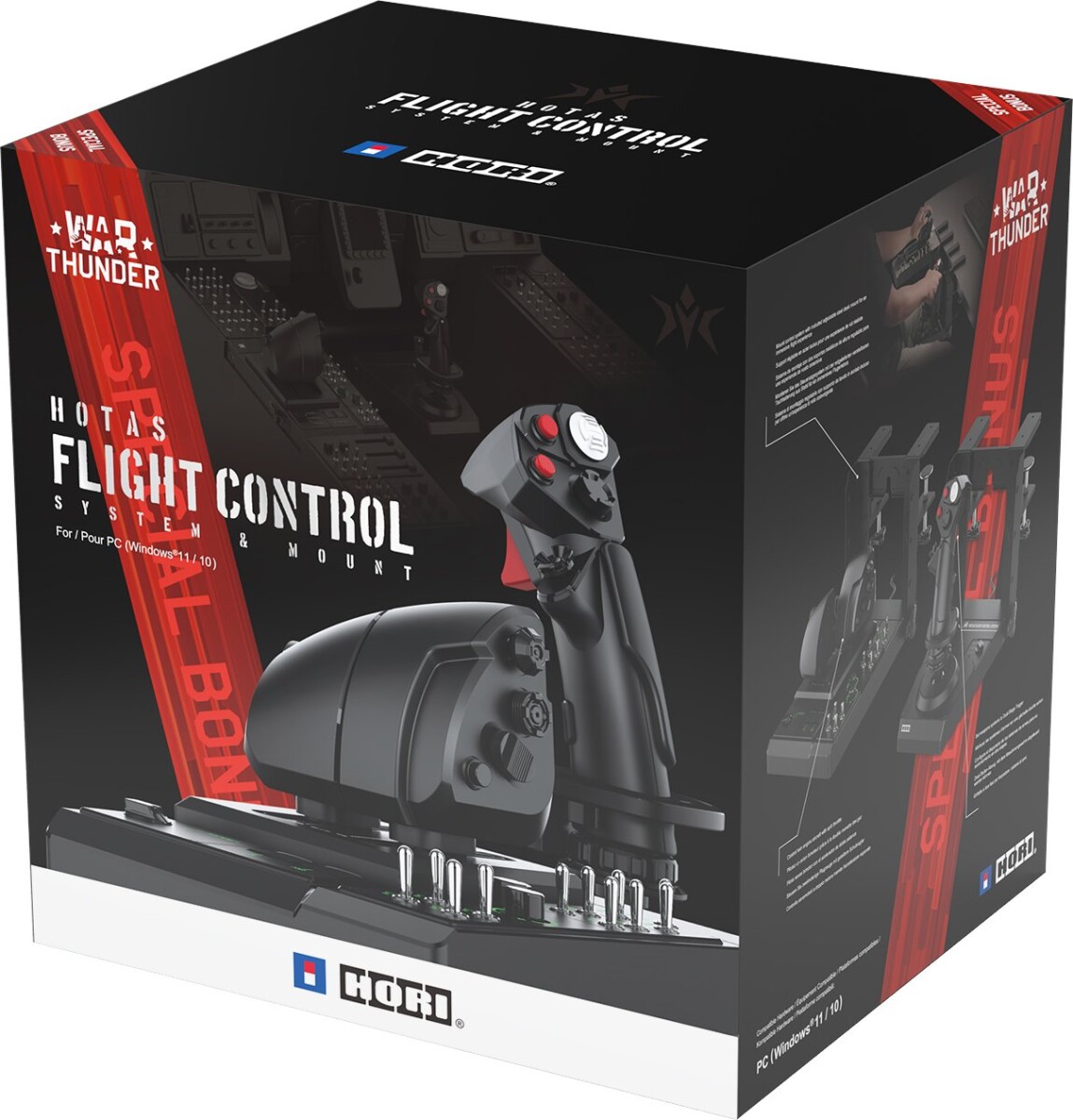 HORI Flight Stick HORI HOTAS Flight Control System & Mount - High