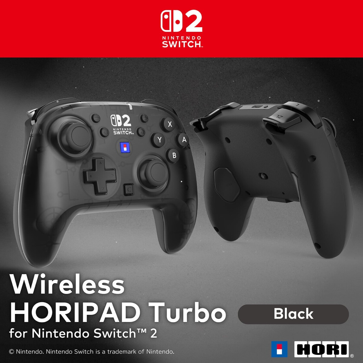 Hori - Wireless Horipad Turbo - Nintendo Switch 2 - Black