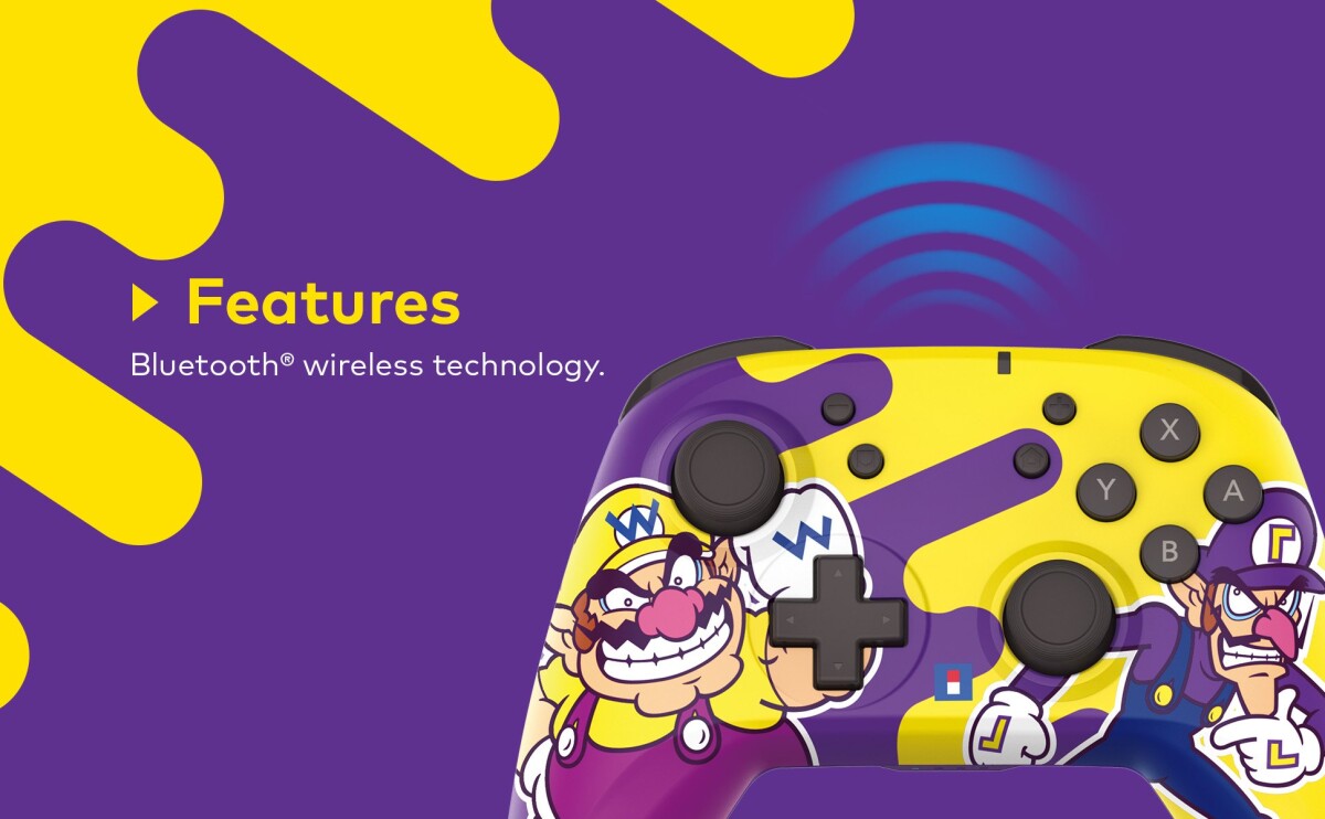 Hori - Wireless Horipad - Wario Waluigi - Switchswitch 2