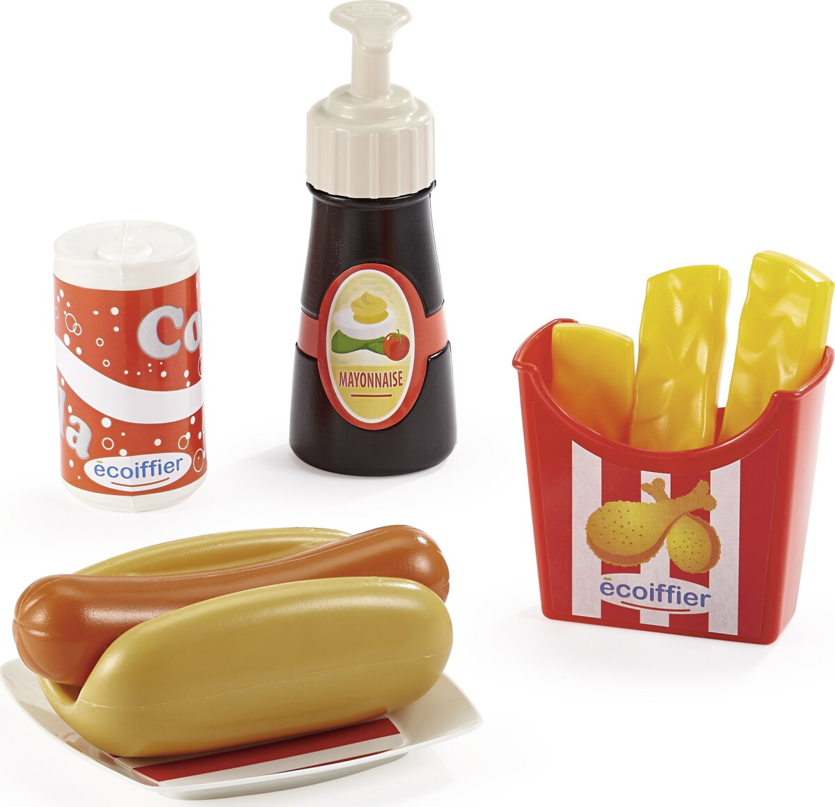 Hot Dog Grillmester Legemad Sæt I 25 Dele - Ecoiffier Chef