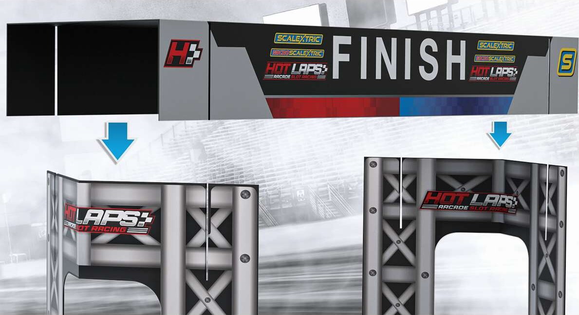 Scalextric C8337 - Hot Laps Gantry - Start Mål Ramme - 1 32