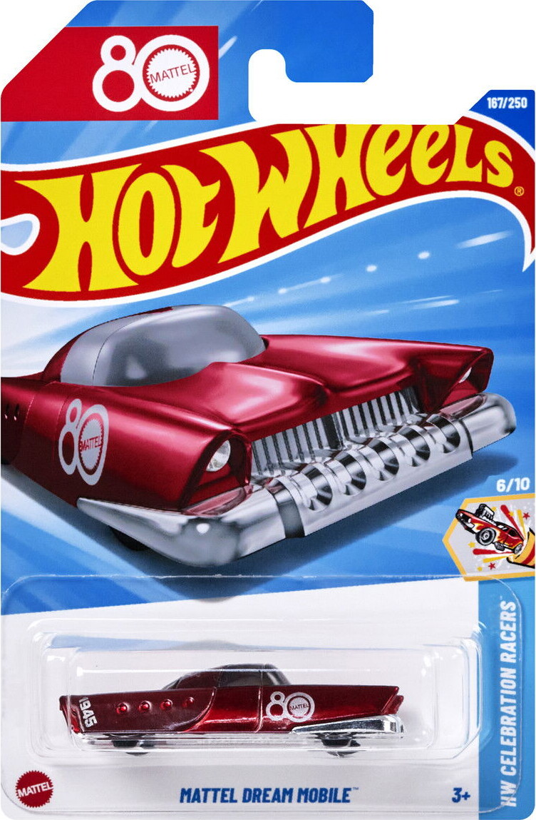 Hot Wheels - Mattel Dream Mobile Bil - 80 År - 167250