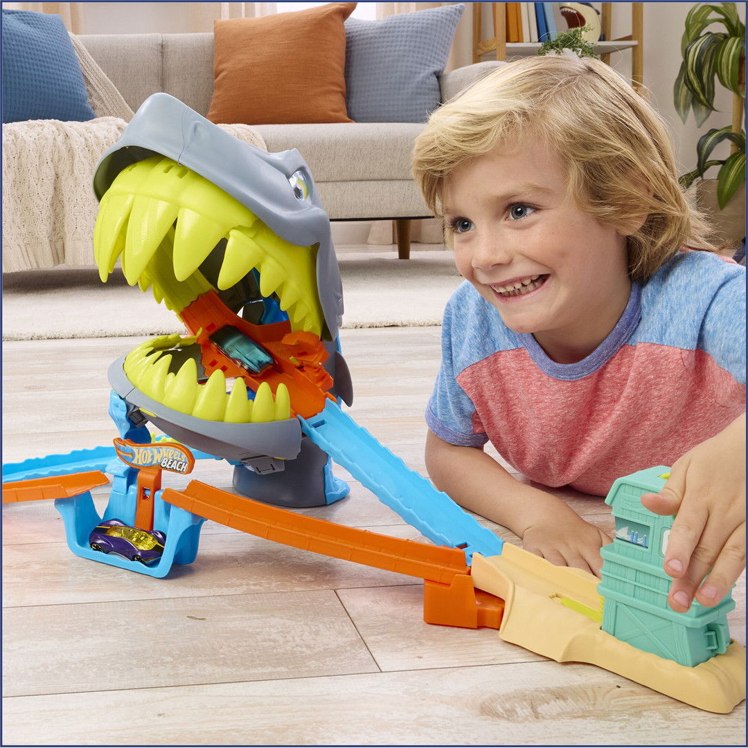 Hot Wheels - City Shark Chomp Beach - Haj - Mattel