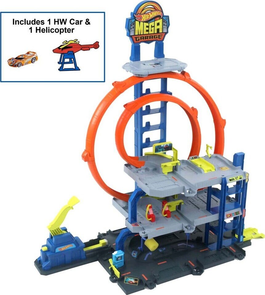 Hot Wheels - City Mega Loop Garage - Super Police Station