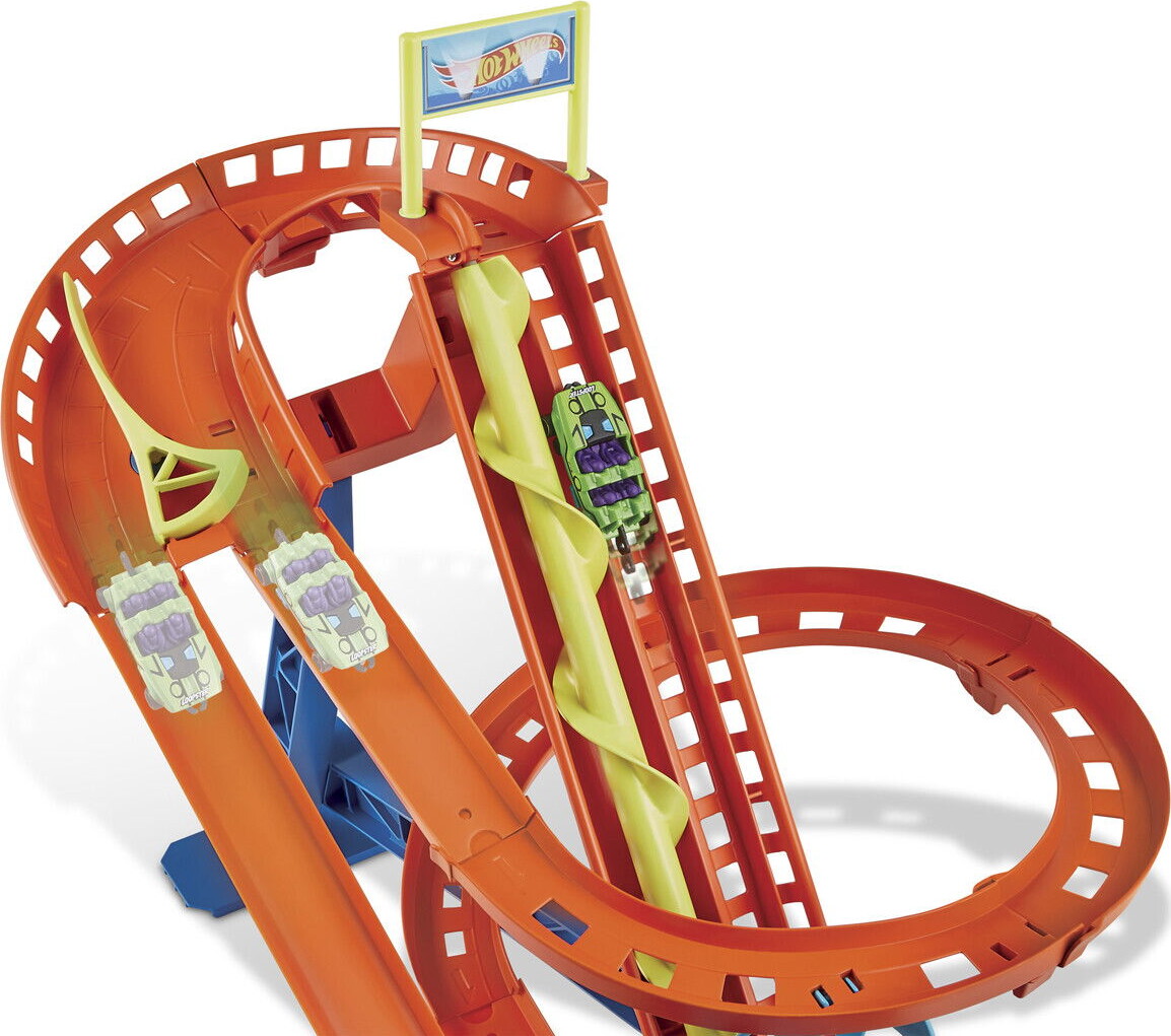 Hot Wheels City Rutsjebane Rally Med 5 Biler