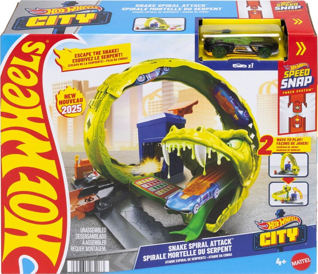 Hot Wheels - City Snake Spiral Attack - Slangeangreb Loop Sæt