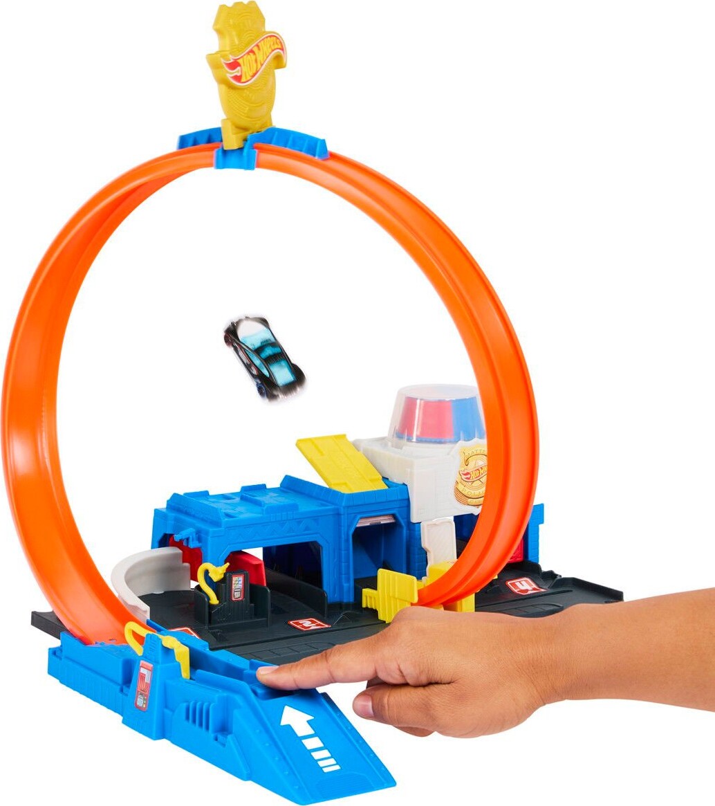 Hot Wheels - City Super Politistation Bane - Inkl Bil
