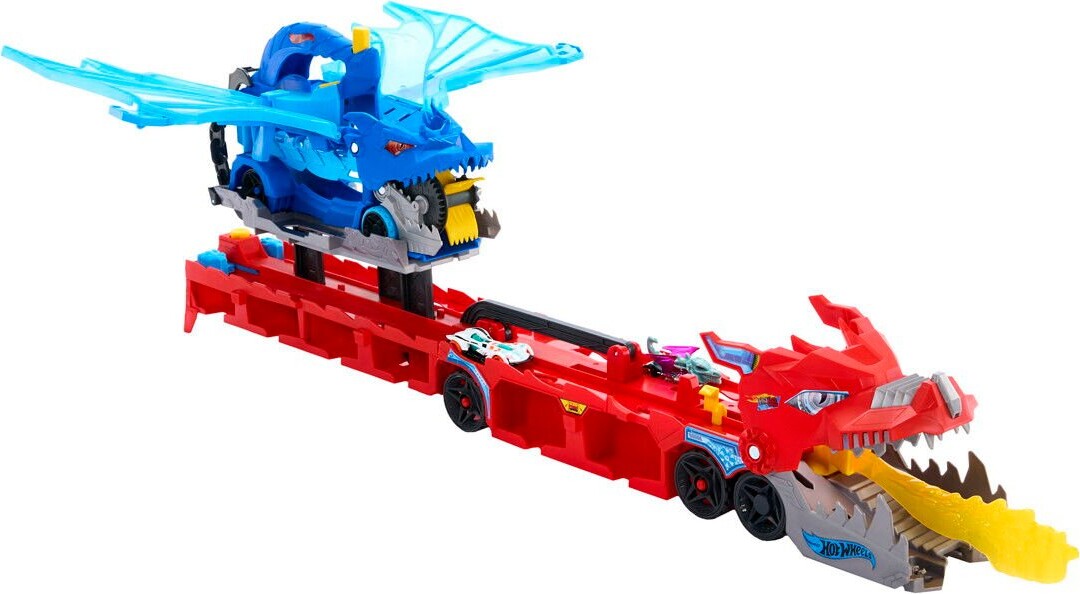Hot Wheels - City Ultimate Dual Dragon Raceway Transporter Sæt