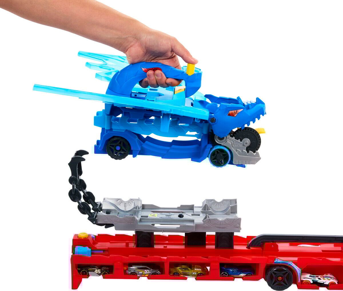 Hot Wheels - City Ultimate Dual Dragon Raceway Transporter Sæt