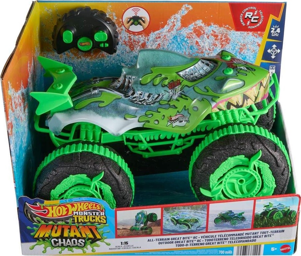 Hot Wheels - All-Terrain Great Bite Rc Truck - Mattel Jmm76