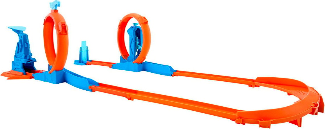 Hot Wheels - Track Creator - Triple Loop Speed Kit - Bilbane Sæt