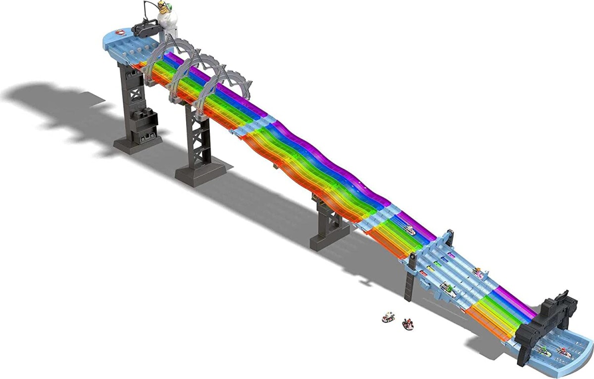 Hot Wheels Bane - Mario Kart Rainbow Road - Med Lyd Og Lys