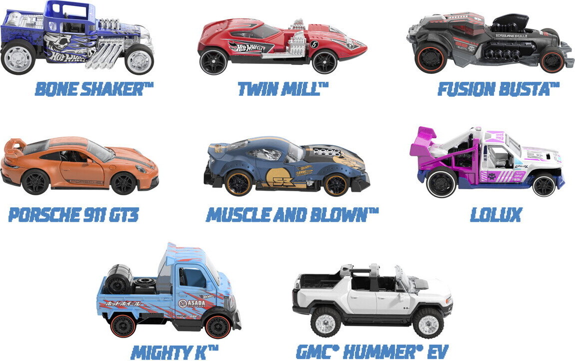 Hot Wheels - Med Træk - Tilbage Funktion